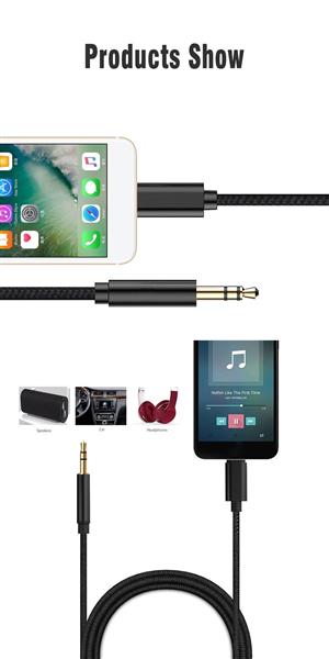 Grote foto drphone sc6 usb c female naar 3.5mm aux jack male kabel dac 1 meter voor smartphones auto telecommunicatie opladers en autoladers