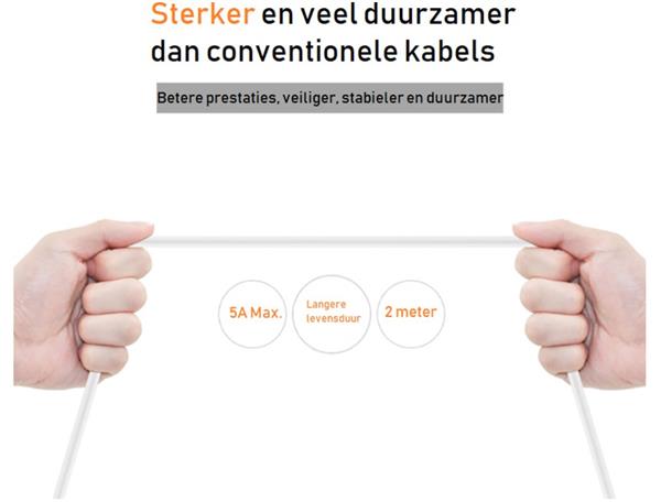 Grote foto drphone sc1 usb c supercharge kabel voor huawei xiaomi 5a output data oplaad kabel 2 met telecommunicatie opladers en autoladers