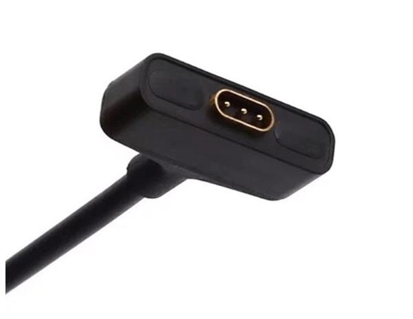 Grote foto drphone ion3 1 meter fitbit ionic magnetisch usb oplaad kabel charger lader adapter zwart telecommunicatie opladers en autoladers