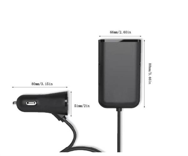 Grote foto drphone pcc1 auto vrachtwagen 12 24v lader 36w 7.2a met 4 usb poorten voor opladen voor en acht telecommunicatie opladers en autoladers