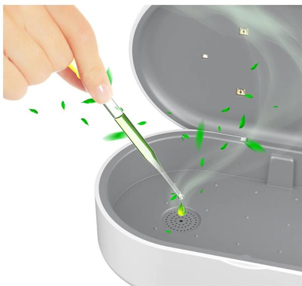 Grote foto drphone chargebox gecertificeerd draadloos qi lader led uv sterilisator box desinfecteert smar telecommunicatie opladers en autoladers