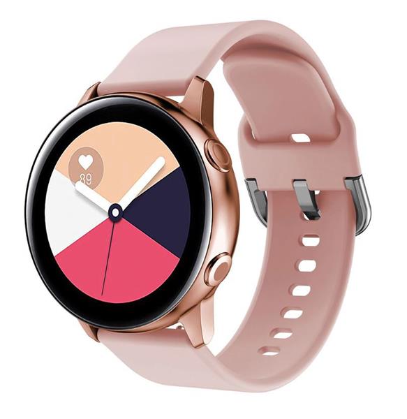 Grote foto drphone samsung galaxy s3 watch 46mm horlogeband siliconen band metalen gesp 22mm roze kleding dames horloges