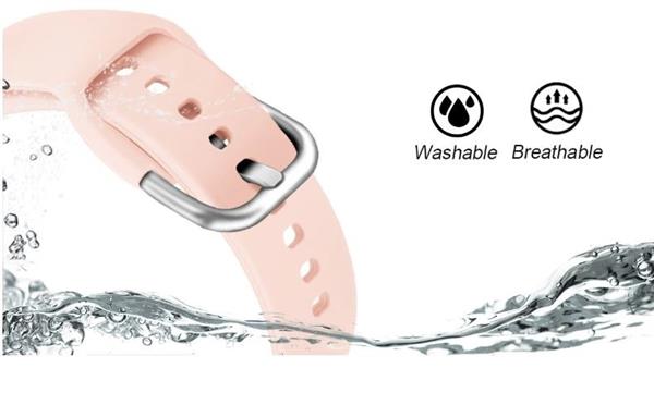 Grote foto drphone samsung galaxy s3 watch 46mm horlogeband siliconen band metalen gesp 22mm roze kleding dames horloges