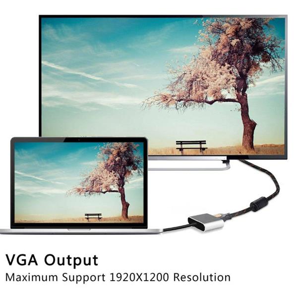 Grote foto drphone chx 2 in 1 adapter usb c naar hdmi vga 4k 3840 2160p 30hz 2 display aansluiten z computers en software overige computers en software