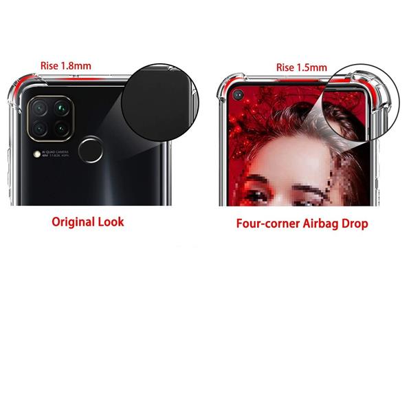 Grote foto drphone huawei p40 lite nova 6 se tpu hoesje siliconen bumper case met verstevigde randen tran telecommunicatie mobieltjes