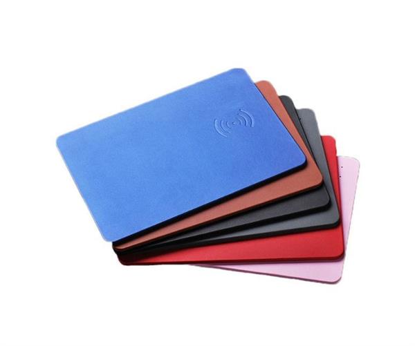 Grote foto drphone dqm1 pu lederen qi draadloze muismat oplader zwart telecommunicatie opladers en autoladers