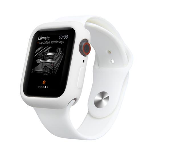 Grote foto drphone fc2 42mm case kras en schokbestendig tpu hoesje geschikt voor apple watch 42mm wit kleding dames horloges