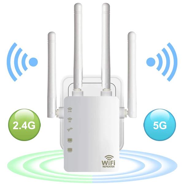 Grote foto drphone wr4 pro wifi versterker range extender 5ghz 2.4ghz dual band repeater router 4 computers en software overige computers en software