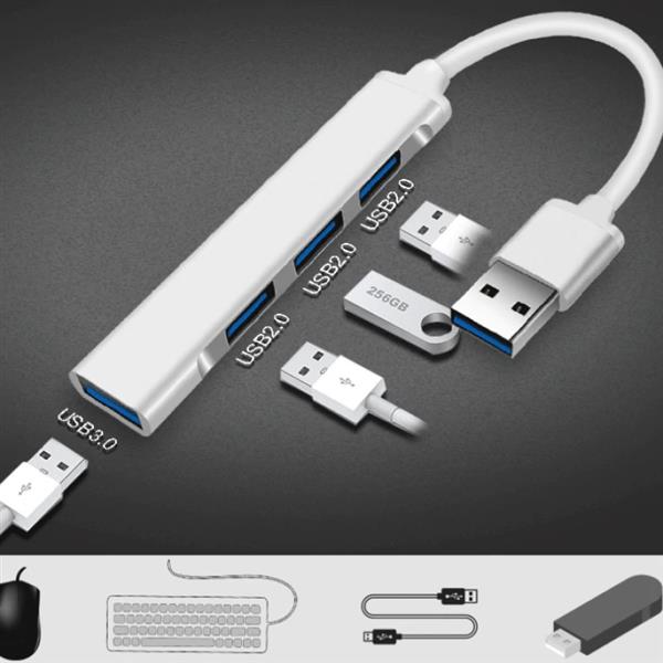 Grote foto drphone onvia usb c 4 poort usb 3.0 2.0 dock type c aluminium case docking extra usb poo computers en software overige computers en software