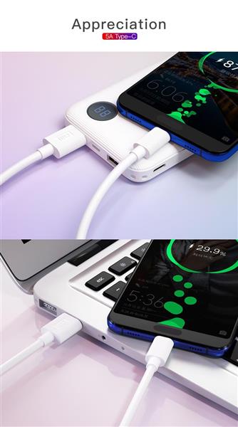 Grote foto drphone dm series usb c 5a oplaadkabel datakabel extra stevig 1m laadkabel huawei tablet telecommunicatie opladers en autoladers