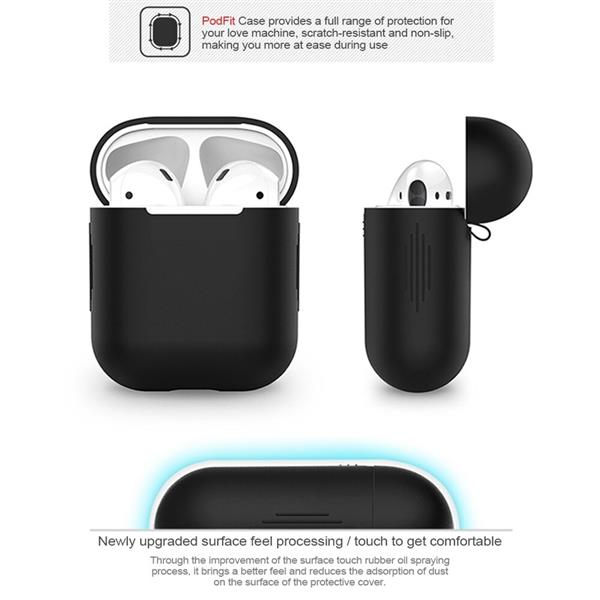 Grote foto drphone siliconen airpod case geschikt voor airpod 1 2 bescherming tegen val stootschade z telecommunicatie mobieltjes