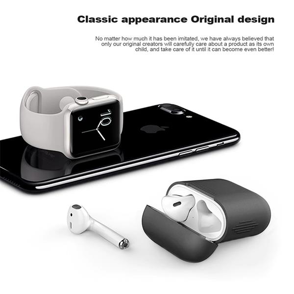 Grote foto drphone siliconen airpod case geschikt voor airpod 1 2 bescherming tegen val stootschade z telecommunicatie mobieltjes