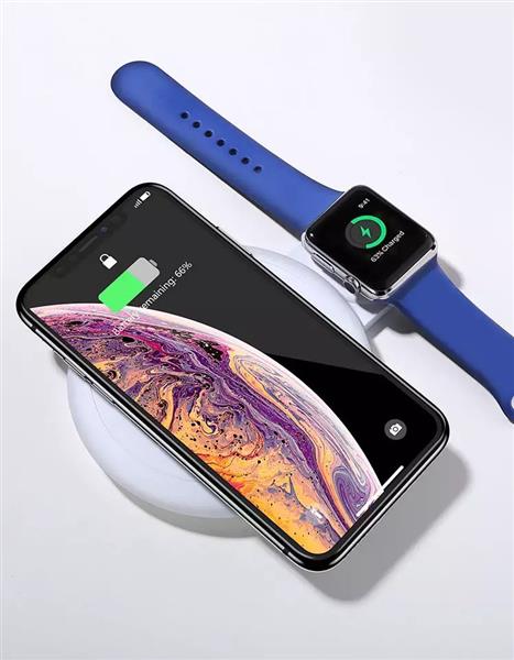 Grote foto drphone reform inklapbare 2 in 1 wireless qi lader draadloos laden voor apple watch en iphone telecommunicatie opladers en autoladers