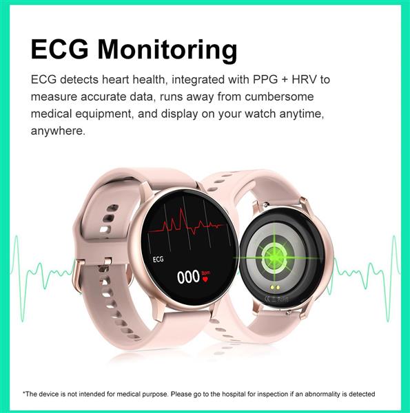 Grote foto drphone dtx retina display smartwatch touch screen ip68 waterdicht hartslagmeter bloeddrukme kleding dames horloges