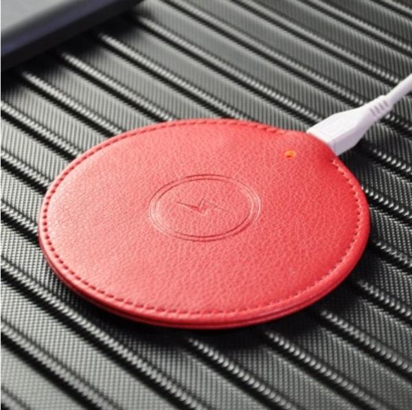 Grote foto drphone qla3 wireless qi 18w 9v 2a snellader draadloze lader pu leder voor o.a ios andro telecommunicatie opladers en autoladers