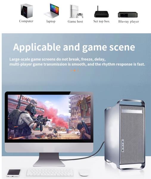 Grote foto drphone dnd 8k ultra hd displayport naar displayport 1.4 kabel 1 meter male naar male 60hz 4k telecommunicatie opladers en autoladers