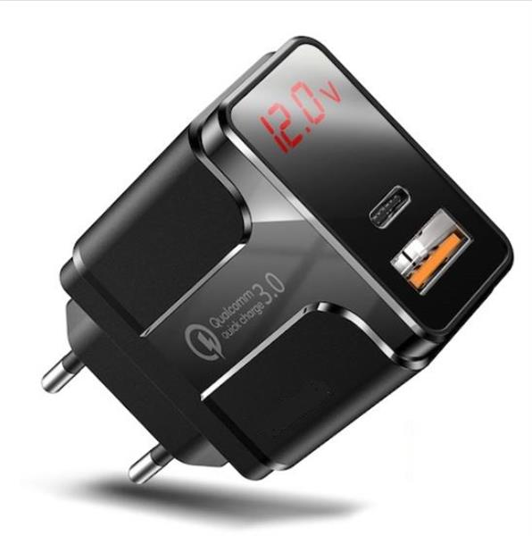 Grote foto drphone halo5 qualcom 3.0 quick charge 18w thuislader met pd qc3.0 type c fast charger led display telecommunicatie opladers en autoladers