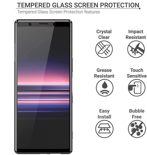 Grote foto drphone xperia 5 glas tempered glass 3d volledige dekking schermbeschermer gehard glas zwa telecommunicatie mobieltjes