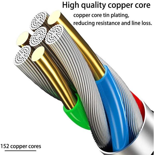 Grote foto drphone mx2 nylon gevlochten 3 in 1 lightning micro usb type c 5a snelle usb data oplaadkabel zw telecommunicatie opladers en autoladers