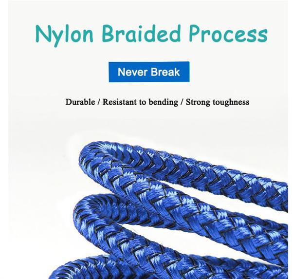 Grote foto drphone mx2 nylon gevlochten 3 in 1 lightning micro usb type c 5a snelle usb data oplaadkabel zw telecommunicatie opladers en autoladers