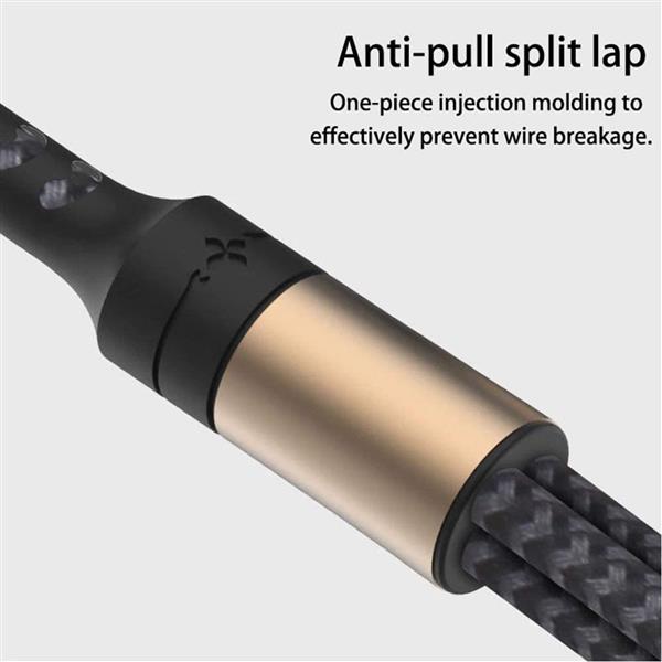 Grote foto drphone mx2 nylon gevlochten 3 in 1 lightning micro usb type c 5a snelle usb data oplaadkabel zw telecommunicatie opladers en autoladers