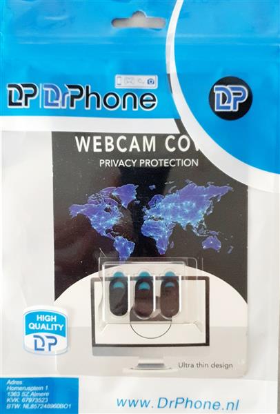 Grote foto drphone wc1 3x webcam cover privacy protector beschermen je privacy geschikt voor o.a smartphone telecommunicatie mobieltjes