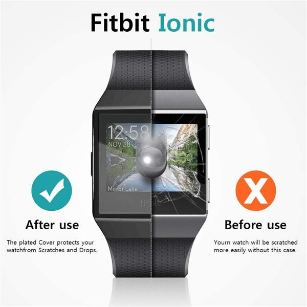 Grote foto drphone io2 fitbit ionic tpu volledige beschermhoes flexibel screen protector case krasbestendi kleding dames horloges