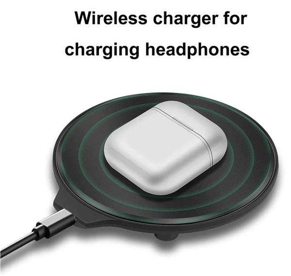 Grote foto drphone qla4 draadloze oplader ios pods 2 android earbuds wireless charger qi lader wit telecommunicatie opladers en autoladers