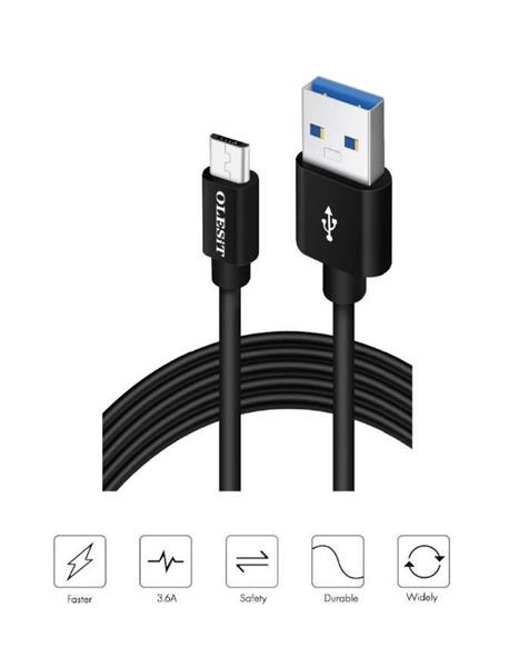 Grote foto olesit micro usb 1 meter fast charge 3.6a snelle oplaadkabel veilig laden data sync transfer telecommunicatie opladers en autoladers