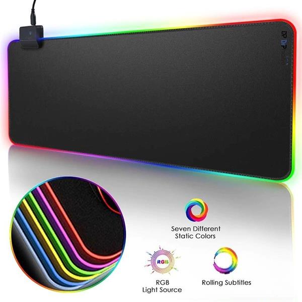 Grote foto drphone qwr muismat 250x350x4mm muismat rgb led verlichting gaming anti slip waterproof computers en software overige computers en software