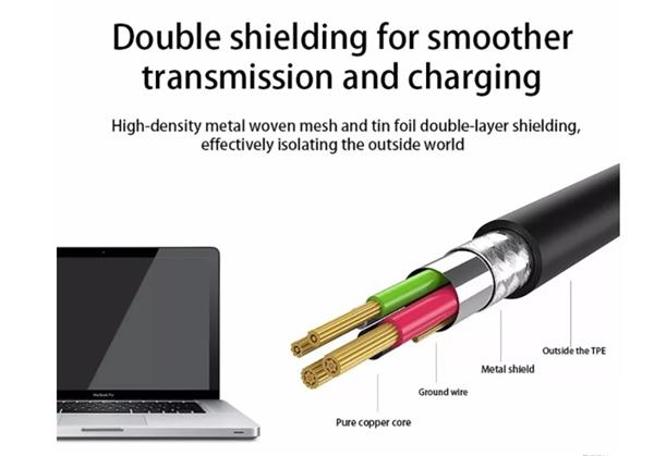 Grote foto drphone pdtc1 power delivery 5a 87w quick charge 4.0 usb c otg usb c type c kabel 2 met telecommunicatie opladers en autoladers