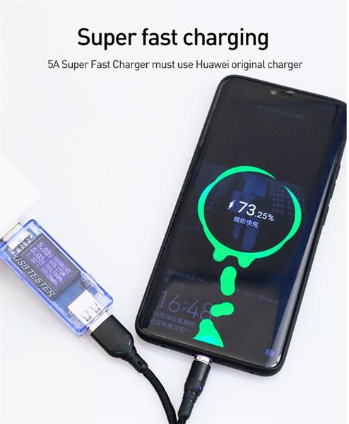 Grote foto drphone sc3 magnetische 360 type c 5a usb c kabel snel opladen dataoverdracht met led 1m huawe telecommunicatie opladers en autoladers