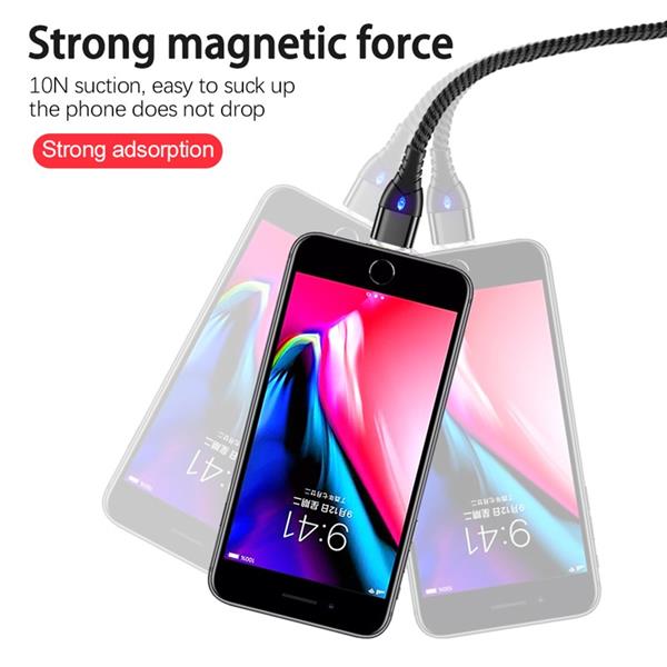 Grote foto drphone echo series 3 in 1 magnetische micro usb usb c lightning 3a snellader 2m oplaadkabel d telecommunicatie opladers en autoladers