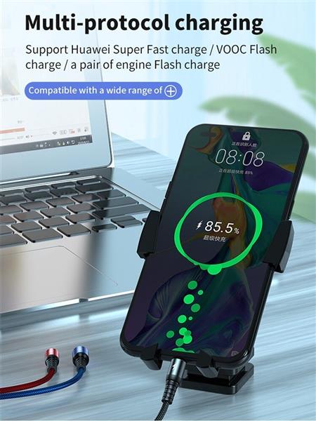 Grote foto drphone mx3 3 in 1 usb kabel led micro usb c lightning apple snellader rood zwart telecommunicatie opladers en autoladers