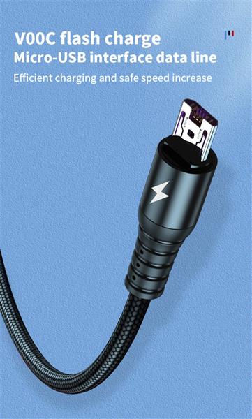 Grote foto drphone mx3 3 in 1 usb kabel led micro usb c lightning apple snellader rood zwart telecommunicatie opladers en autoladers