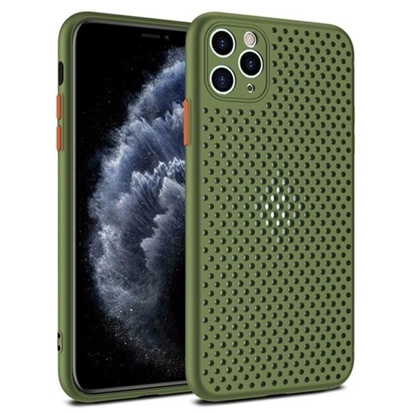 Grote foto drphone iphone 12 pro max mesh ultradunne siliconen tpu hoesje ademend schokbestendige case ar telecommunicatie mobieltjes