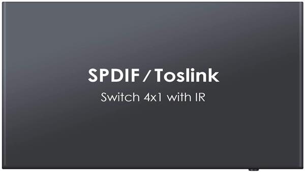 Grote foto drphone 4x1 digitale optische audio spdif toslink glasvezelschakelaar met en ir afstandsbediening computers en software overige computers en software