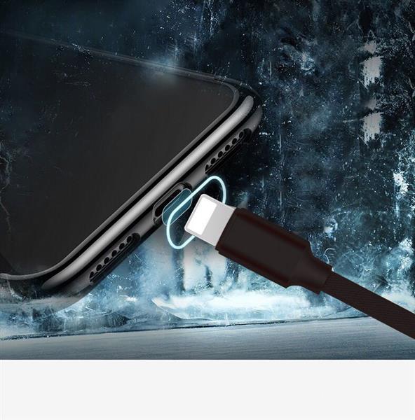 Grote foto drphone hybridx nylon kevlar oplaadkabel 3 meter lightning 8 pin kabel optimaal accuduur telecommunicatie opladers en autoladers