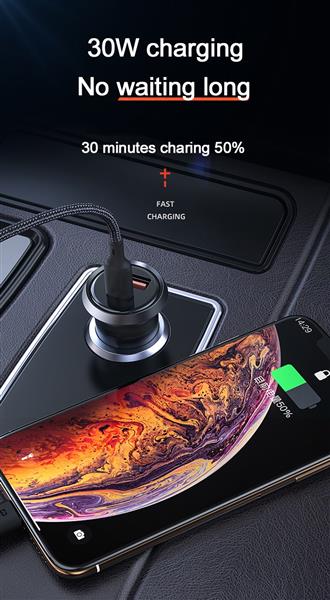 Grote foto drphone invisible pro 2 autolader metalen behuizing 30w usb c met pd snel laden universe telecommunicatie opladers en autoladers