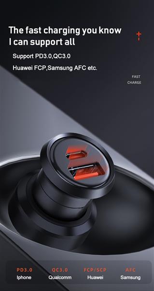 Grote foto drphone invisible pro 2 autolader metalen behuizing 30w usb c met pd snel laden universe telecommunicatie opladers en autoladers