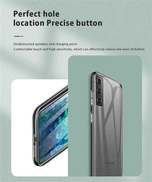 Grote foto drphone samsung galaxy s21 tpu hoesje ultra dun premium soft gel case transparant telecommunicatie mobieltjes