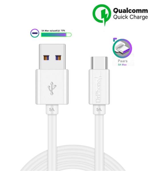 Grote foto drphone sc1 usb c supercharge kabel voor huawei xiaomi 5a output data oplaad kabel 3 met telecommunicatie opladers en autoladers