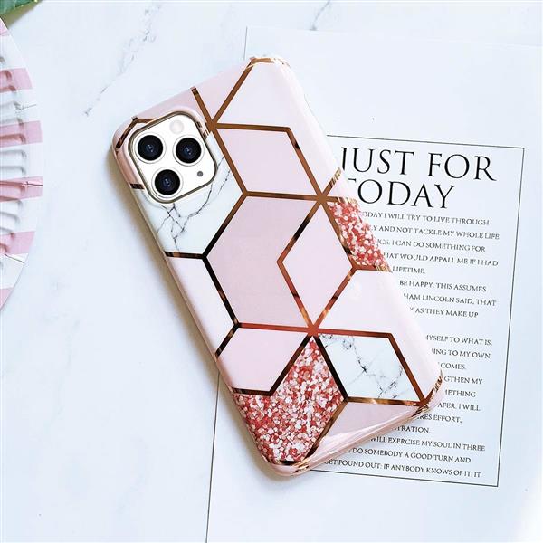 Grote foto drphone scr1 iphone 11 telefoonhoes marmeren case roze telecommunicatie mobieltjes