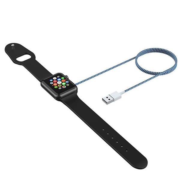 Grote foto drphone n3 draadloze magnetische apple watch kabel lader stevig nylon metalen omranding kleding dames horloges