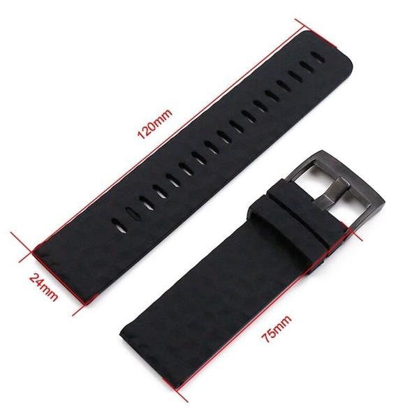 Grote foto drphone hb1 horloge band siliconen fitbit charge 3 regelbare standen grijze gesp bruin kleding dames horloges