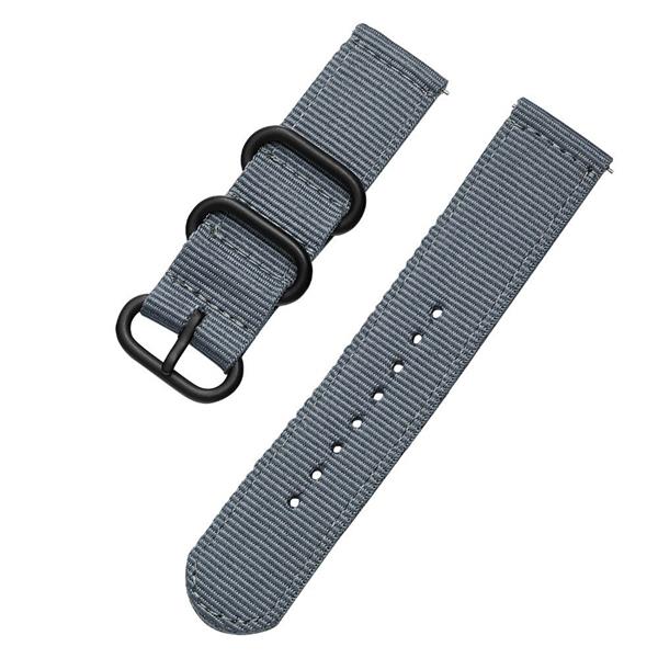 Grote foto drphone swb1 smart watch bandje roestvrij staal gesp nylon 22mm grijs kleding dames horloges