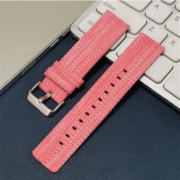 Grote foto drphone swb03 smart watch bandje nylon gesp sluiting 20mm roze kleding dames horloges