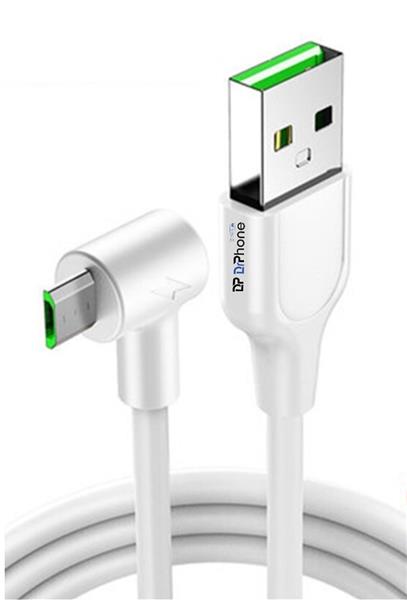 Grote foto drphone d10 90 haakse micro usb oplaadkabel 3a super charge 1 meter wit telecommunicatie opladers en autoladers