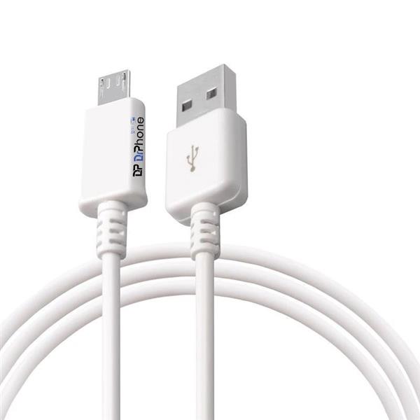 Grote foto drphone dpmu1 micro usb kabel wit 1 meter telecommunicatie opladers en autoladers