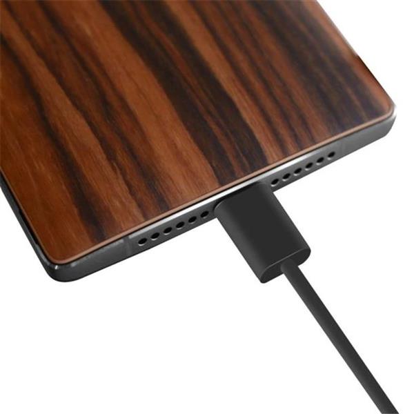 Grote foto drphone uc1 usb c oplaad kabel fast charger 2.4a 1 meter zwart telecommunicatie opladers en autoladers